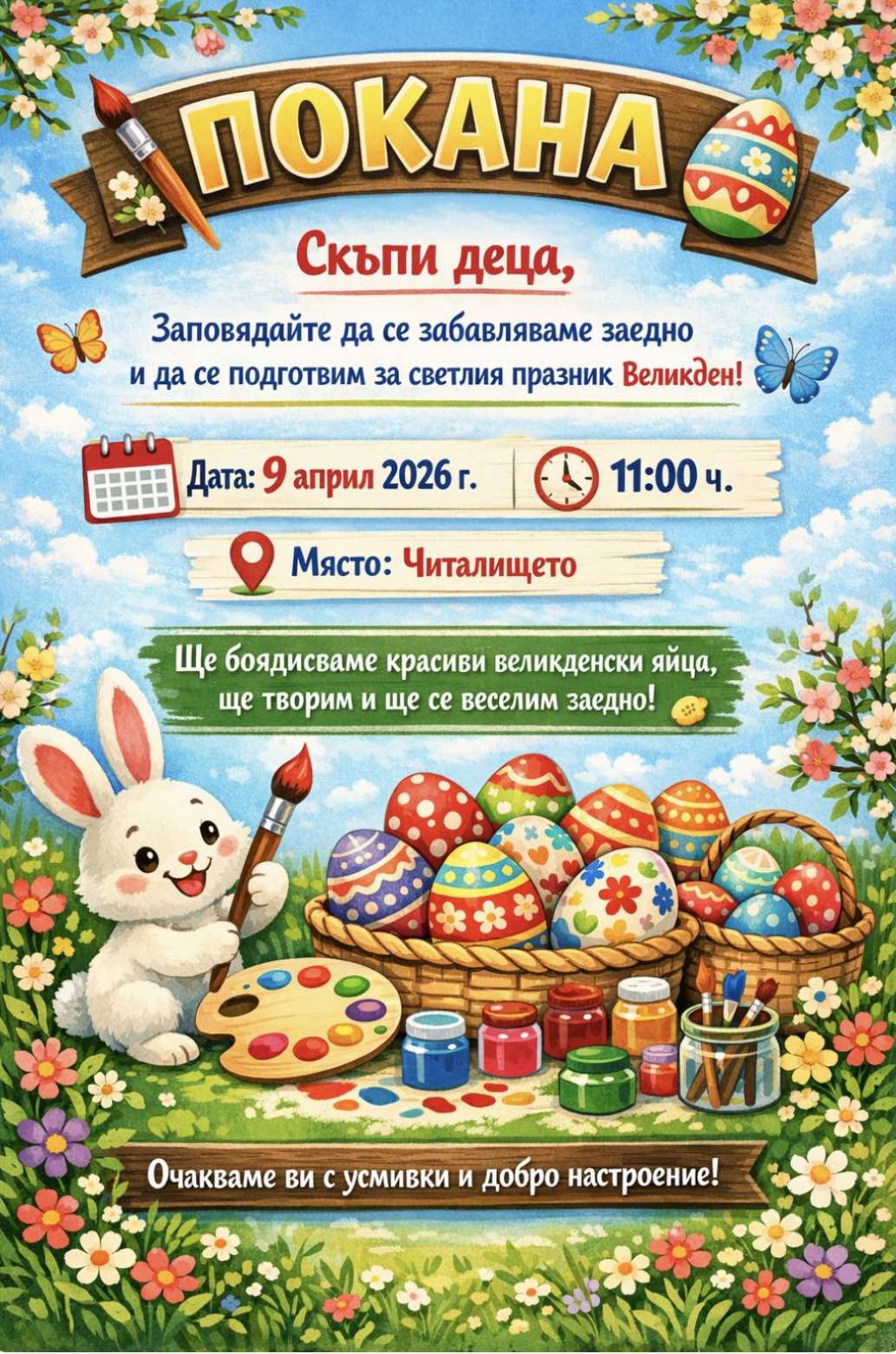 Боядисване на великденски яйца 1